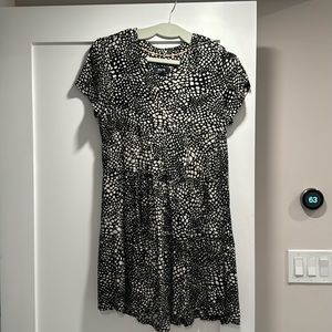 Maeve Black pattern mini dress